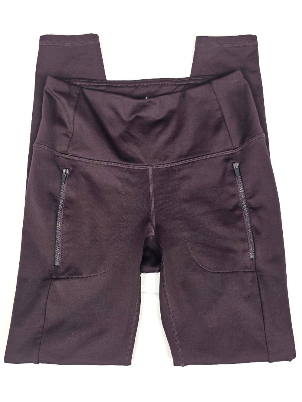 RBX | High Rise Zip Pocket Workout Leggings | Chocolate Brown | Size SP